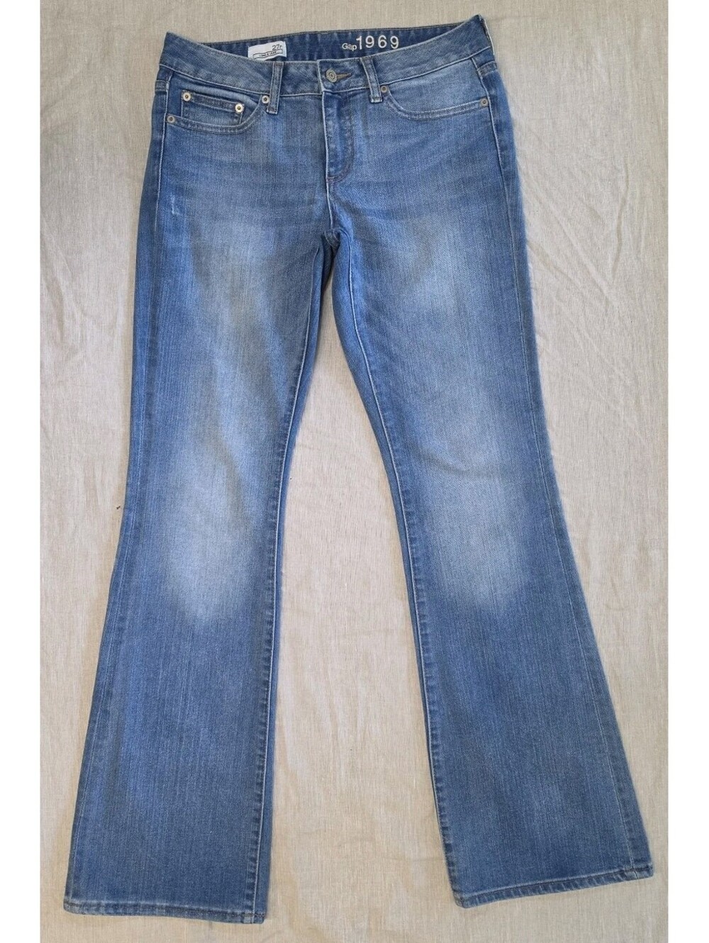 Gap 1969 Long & Lean Bootcut Jeans Women's 27R x 34 Denim